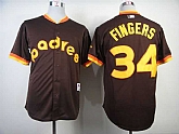 San Diego Padres #34 Fingers Coffee 1984 Mitchell And Ness Throwback Stitched MLB Jersey Sanguo,baseball caps,new era cap wholesale,wholesale hats